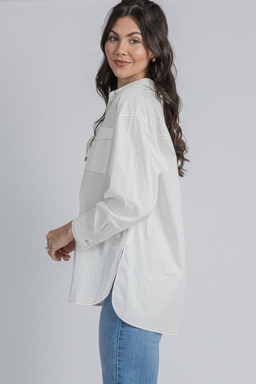 Contrast Stitch Tunic Shirt - 4K7A1501 crop mid thigh.jpg